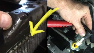 finding and fixing SMALL LEAKS in your “car radiator” (jb weld) diagnostics