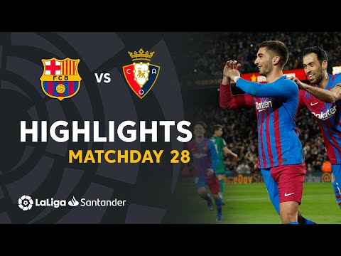Barcelona Osasuna Goals And Highlights