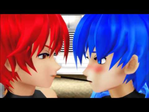 【MMD Original】 Akaito x Kaito - Pocky Game