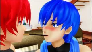 【MMD Original】 Akaito x Kaito - Pocky Game