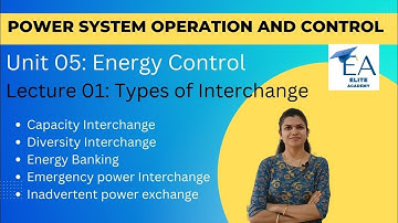PSOC| Unit 5| Energy Control | Types of Interchange