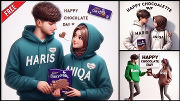 Create 3D Ai Happy Chocolate 🍫 Day | image creator 2024 | Happy Chocolate Day | bing images creator