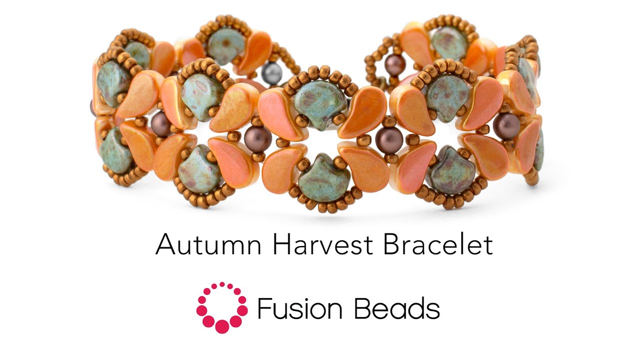 Learn how to create our Autumn Harvest bracelet by Fusion Beads