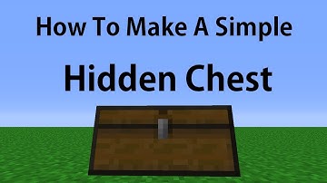 Minecraft Simple Hidden Chest Tutorial