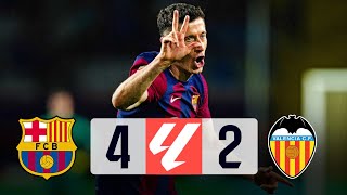 Barcelona vs Valencia [4-2], La Liga 2024 - MATCH REVIEW