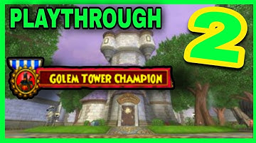 WIZARD 101 STORY PLAYTHROUGH | PART 2 | SPIRAL ARC 1 ( WIZARD CITY - GOLEM COURT ) GAMEPLAY