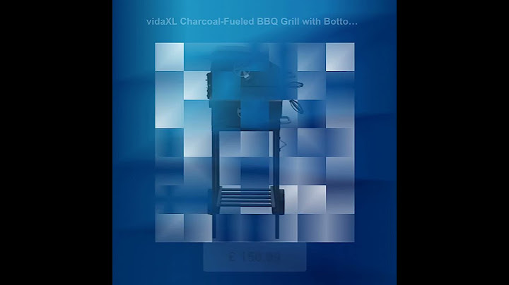 vidaXL Charcoal-Fueled BBQ Grill with Bottom Shelf Black