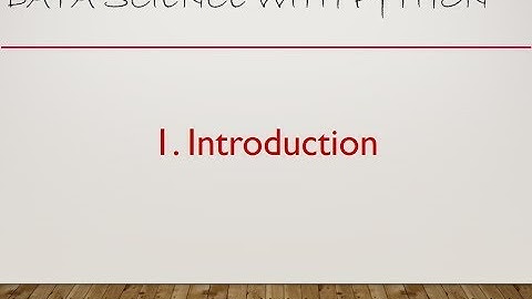 1  Data Science With Python   Introduction