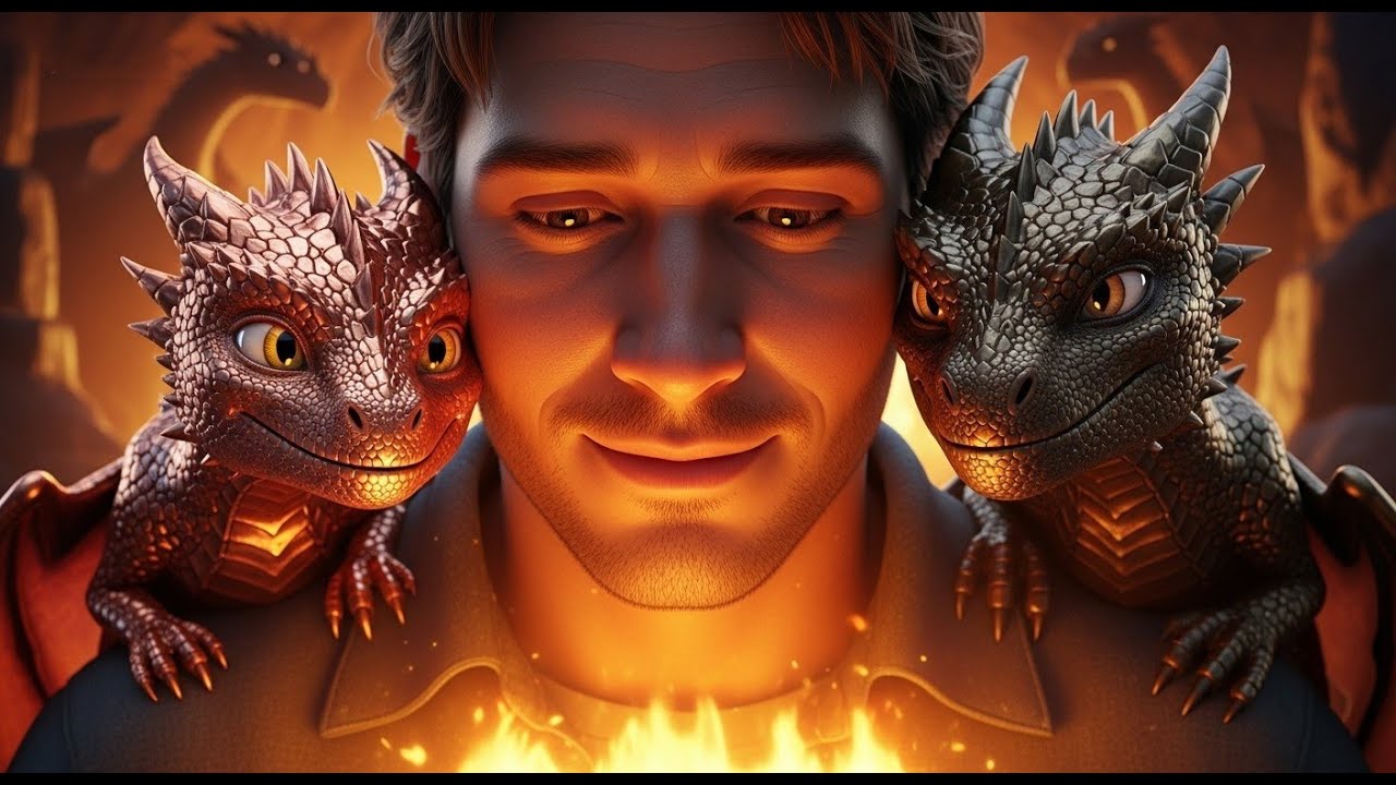 He Woke to Warm Breath and Shimmering Scales—The Young Dragon Brothers Had Been Waiting for Him