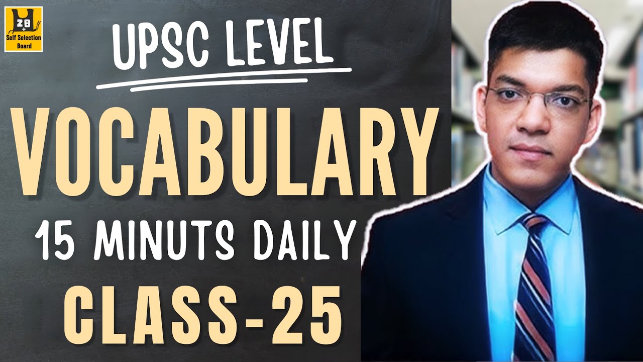 Vocabulary Class – 25 | NDA & CDS 2026 | Basic to Advanced English Class by Shubham Varshney Sir