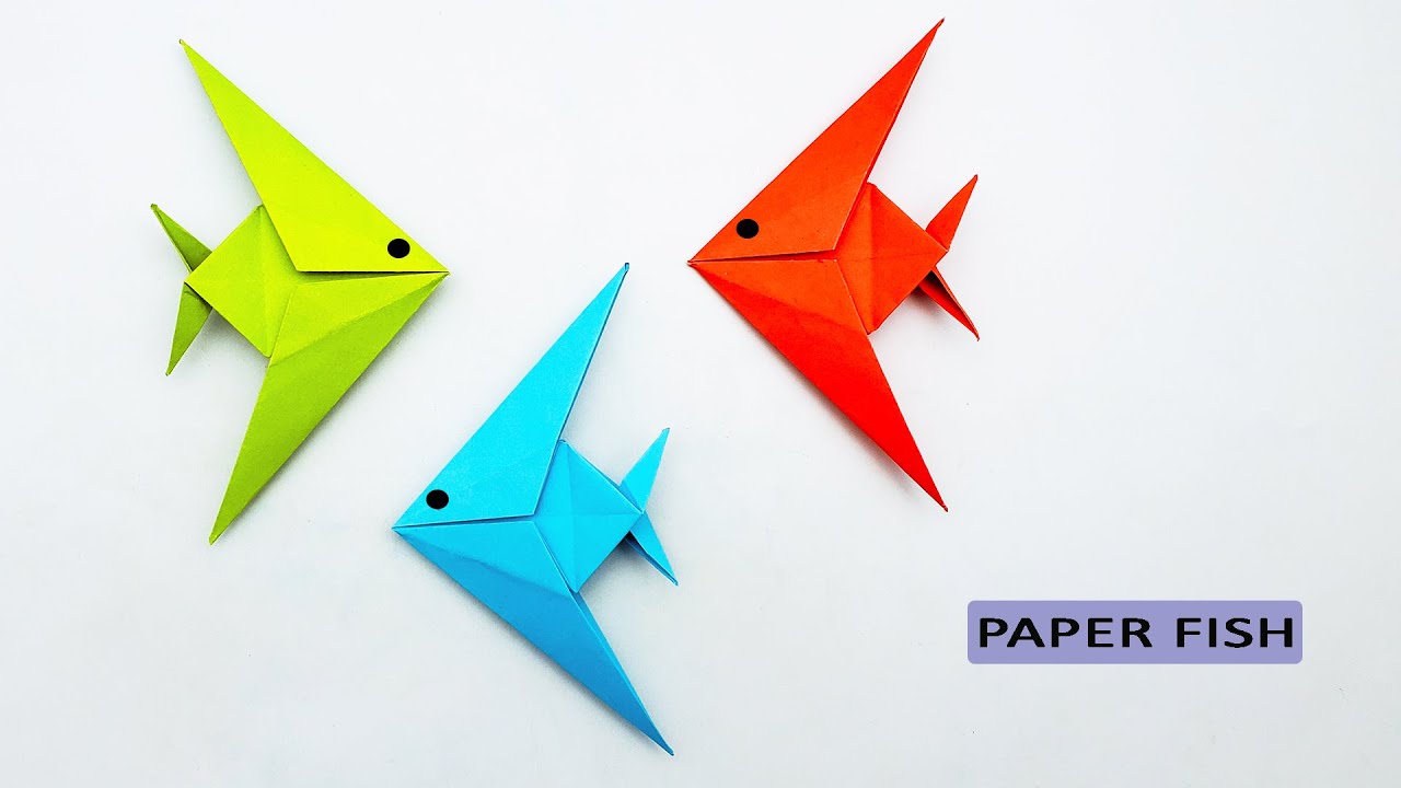 Diy Origami Paper Fish Step By Step Cute Paper Fish Making Paper