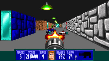 Wolfenstein 3D TC for ZDoom - E6L3 - All Secrets + Secret Exit - I Am a Death Incarnate