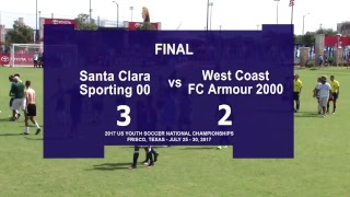 2017 USYS 17B Santa Clara Sporting 00 Green vs West Coast FC Armour 2000 Field 6