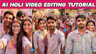 AI Holi Video Editing Tutorial For Viral  YouTube #AIVideoEditing #HoliCinematicVideo #ViralReelsAI screenshot 2