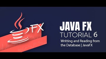 tut6 : Inserting and Reading from the database Using JavaFX