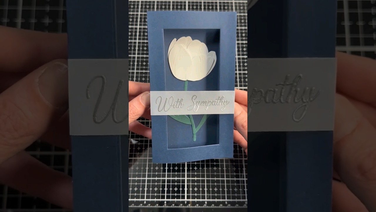 Sympathy cards are never easy to make, but this one is so beautifully elegant ❤️ 