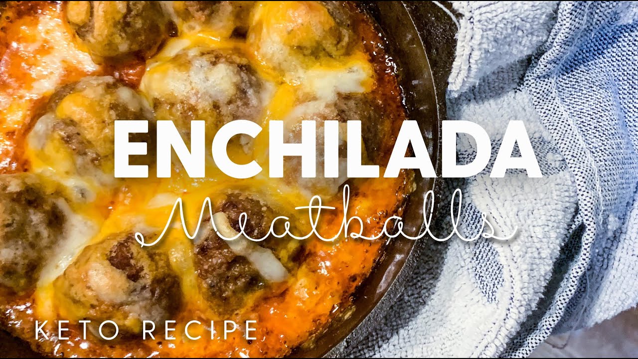 Fat Burning Keto Recipe!  (With Macros) Low Carb Enchilada Meatballs