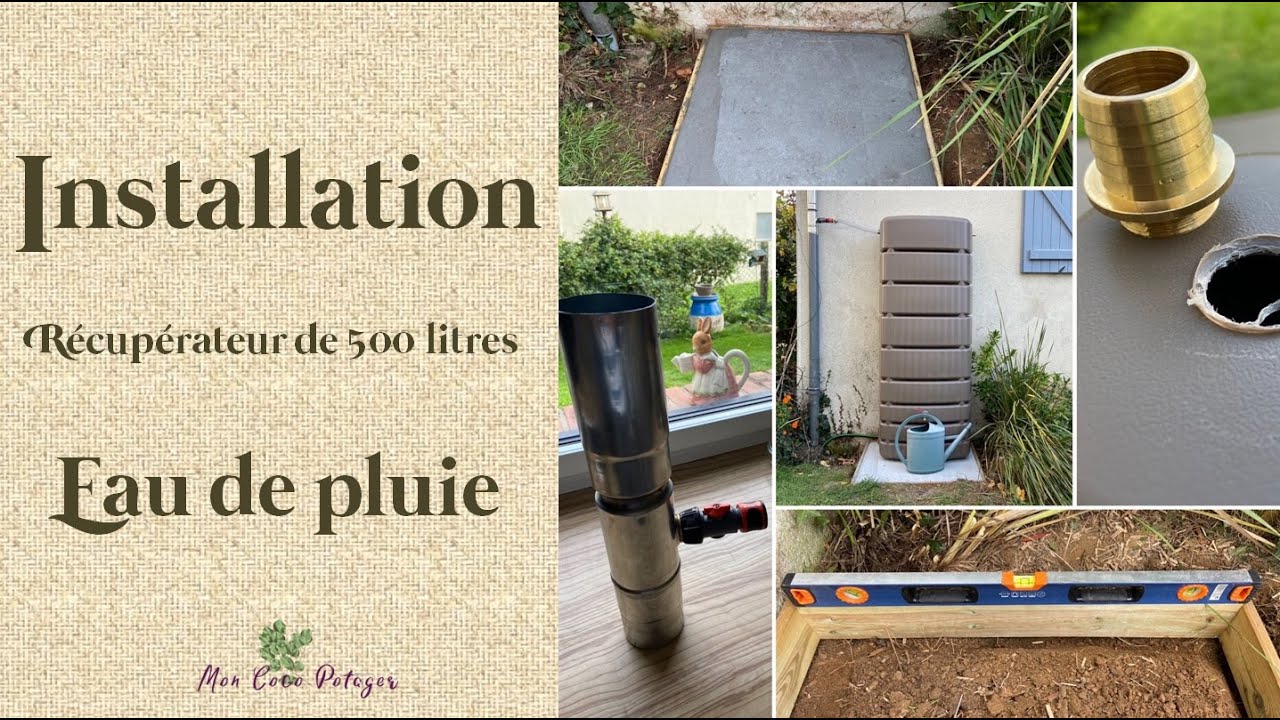 Comment installer un récupérateur eau de pluie ? - YouTube