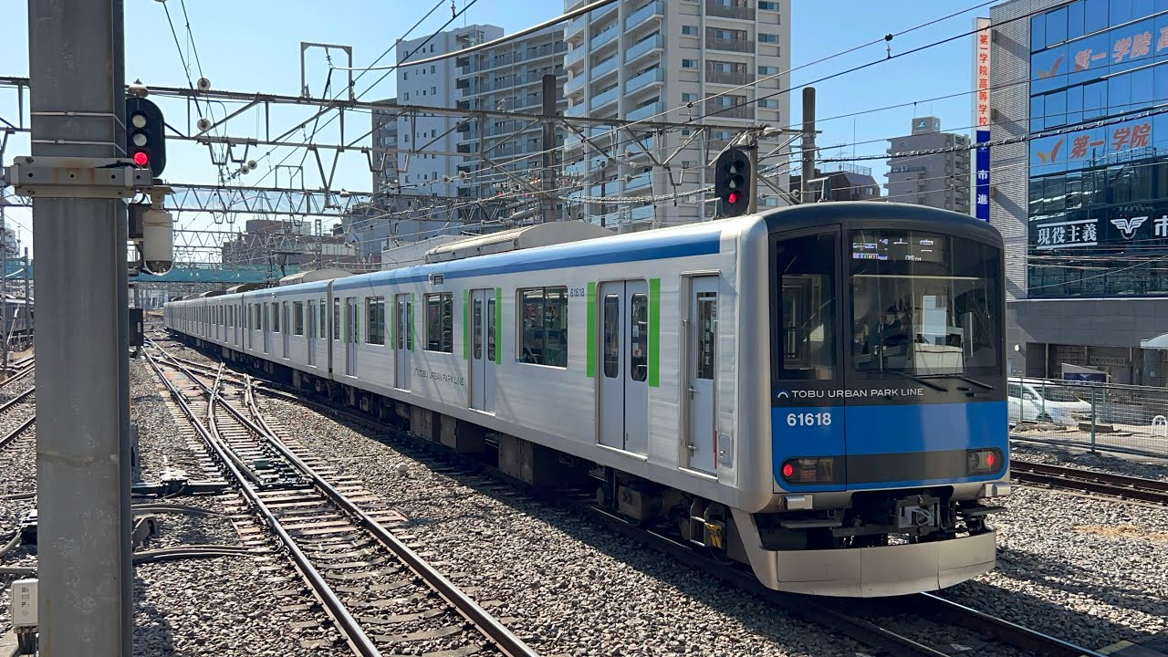 柏駅発車する、13時24分発488A普通大宮行き 60000系61618F #東武