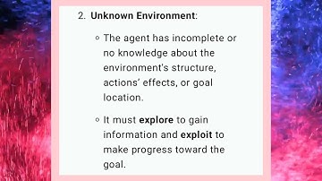 AL3391  UNIT  2 Online search agent unknown environment in AI @Rengineeringtutorial