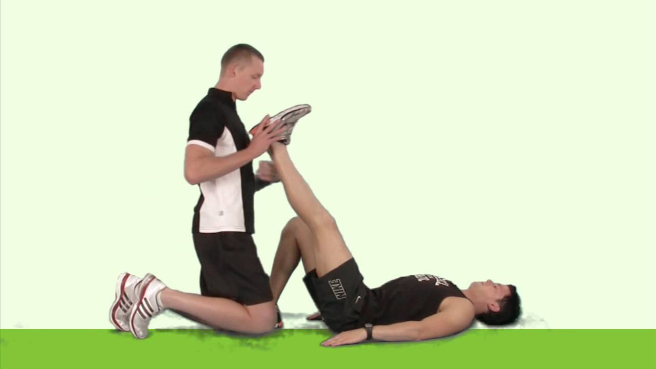 PNF-тренировка с удержанием и расслаблением при сокращении мышц-агонистов