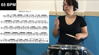 Solo #2 - Charley Wilcoxon - 150 Rudimental Solos (Fast and Slow)