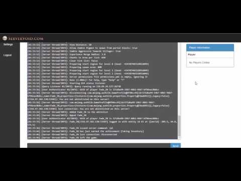 ServerVoid Configuration/Console Tab Tutorial