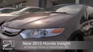 New 2013 Honda Insight Video Tour MD | Honda Dealer Westminster