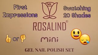 First Impressions Rosalind Gel Polish | Testing Swatching the Mini Set