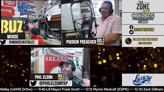 The Zone with Phil Elson & Pigskin Preacher is LIVE in The Oaklawn Hot Springs Studio!