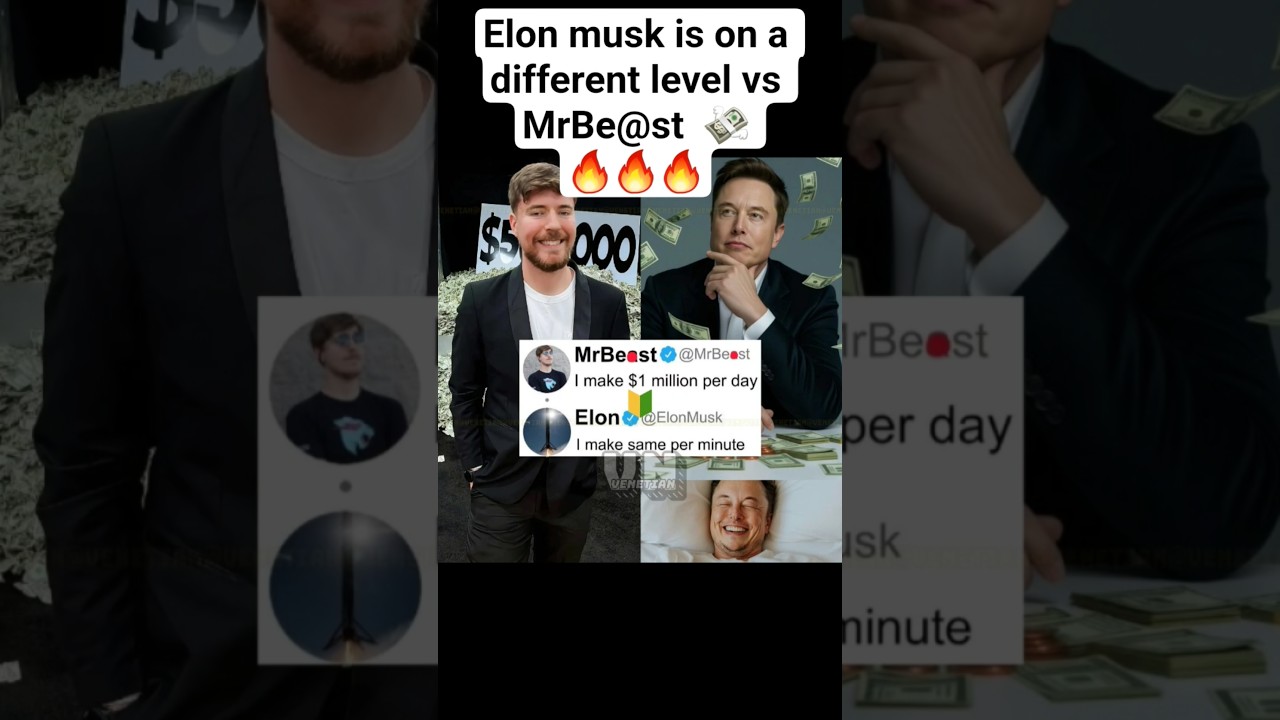 MrBeast vs Elon Musk , Elon must is on different level .