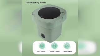 Review: Foldable Washing Machine,6.5L Portable Travel Folding Washing Bucket Mini Underwear Ba...