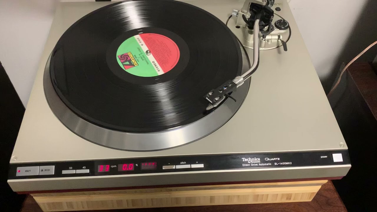 Technics SL-1400MK2 Turntable (Japan) - Stop Demo - YouTube
