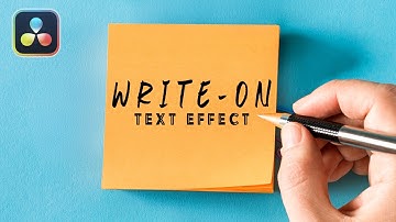 Create Write-On Text Effect in DaVinci Resolve!