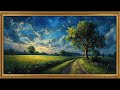 Peaceful Countryside Path at Sunset | Relaxing Nature Landscape Art (TV WALLPAPER)