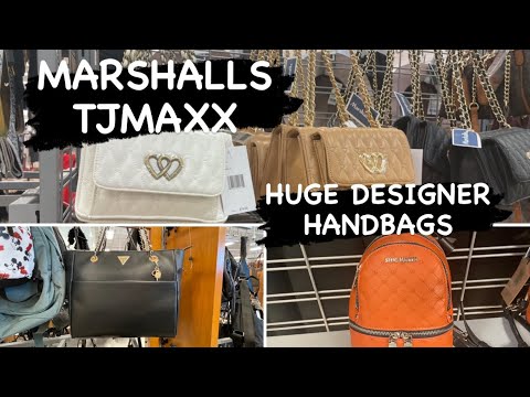 MARSHALLS AND TJMAXX HUGE DESIGNER HANDBAGS STORE WALK THROUGH