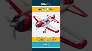 🇬🇧 Aeroplane Meaning : Flash Card : Learn English Vocabulary