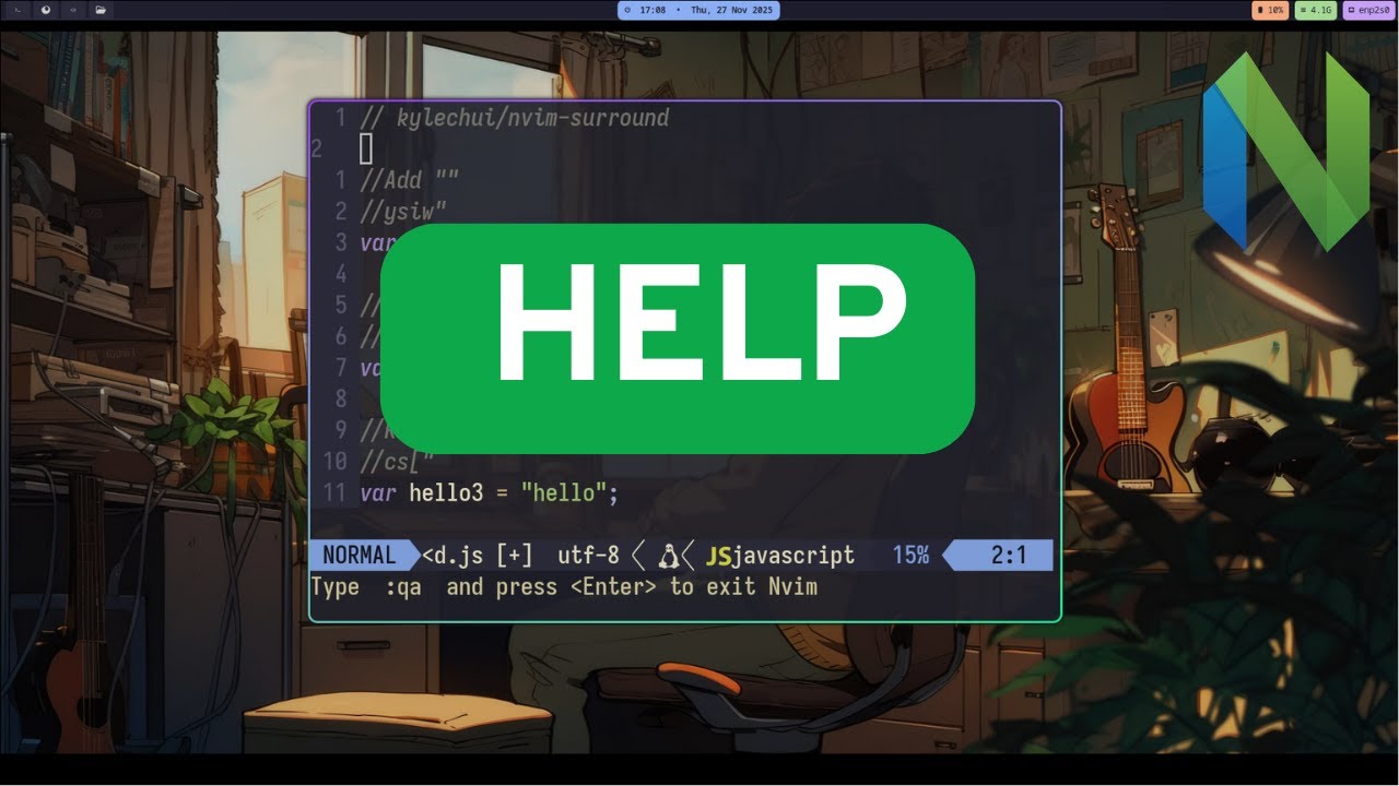 I need your neovim help - Surroundings - YouTube