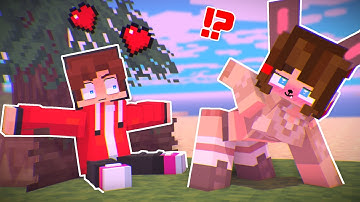 MAIZEN : JJ fell in LOVE with a WOLF JJ Sister?!  - Minecraft Animation JJ & Mikey