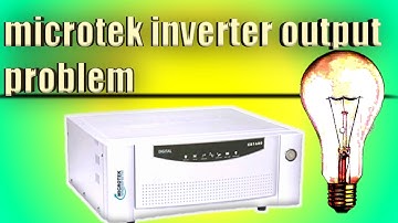 microtek inverter output problem