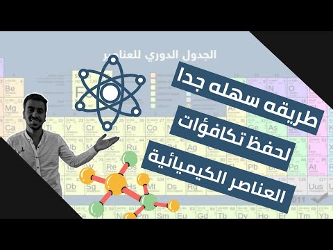 اسهل طريقه لحفظ تكافؤات العناصر الكيميائيه   وفهم المعادلات الكيميائيه حسب النظام الجديد 