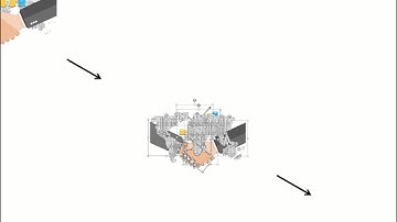 business deal indication with bar graph for analysis flat powerpoint design