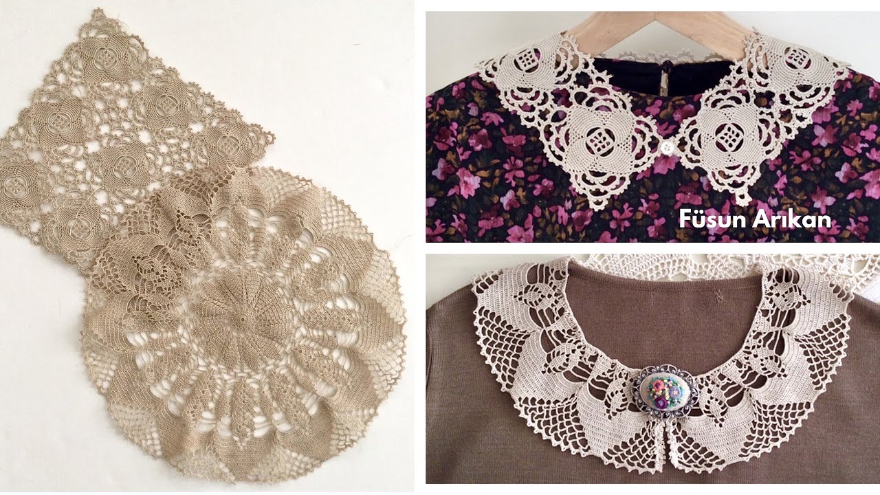 DANTEL ÖRTÜLERDEN YAKA YAPILIŞI / DANTEL DEĞERLENDİRME PROJESİ