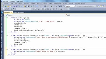 Actualizar datos de access vb.net