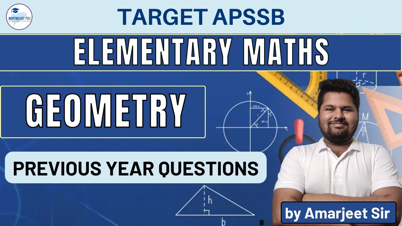GEOMETRY PART 1 I ELEMENTARY MATHS I APSSB PREVIOUS YEAR QUESTIONS I by ...