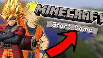 So I Made a Dragon Ball and Naruto Minecraft Mod Work Together And...