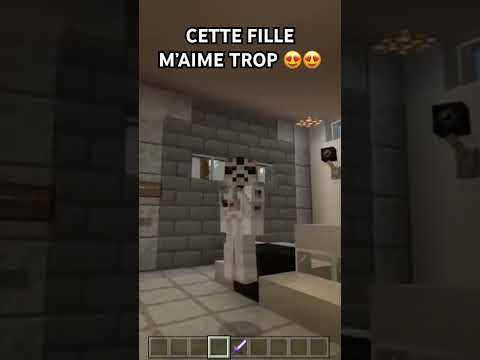 Elle veut me tuer ouuuuu ? 🤣🤣🤣 #minecraft #fullboss #fille #shorts