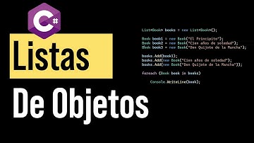 Cómo Crear Listas de Objetos en C# - LIST