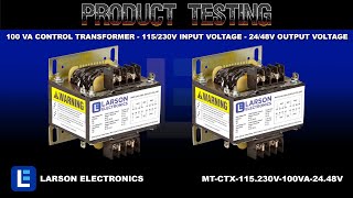 100 VA Control Transformer - 115/230V Input Voltage - 24/48V Output Voltage
