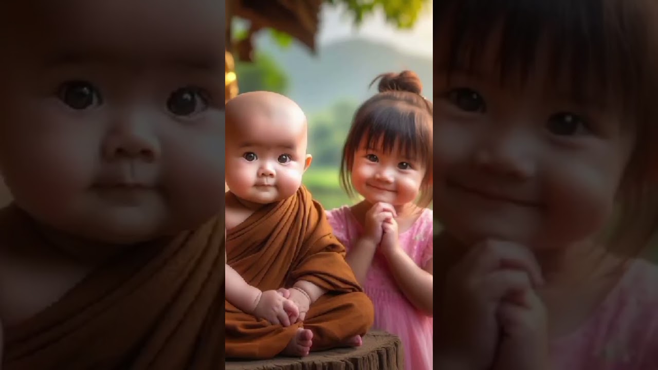 cute little Monk shorts videos 🌿🌺 